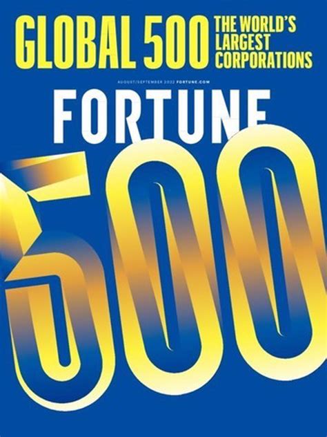 fortune's global 500 list.